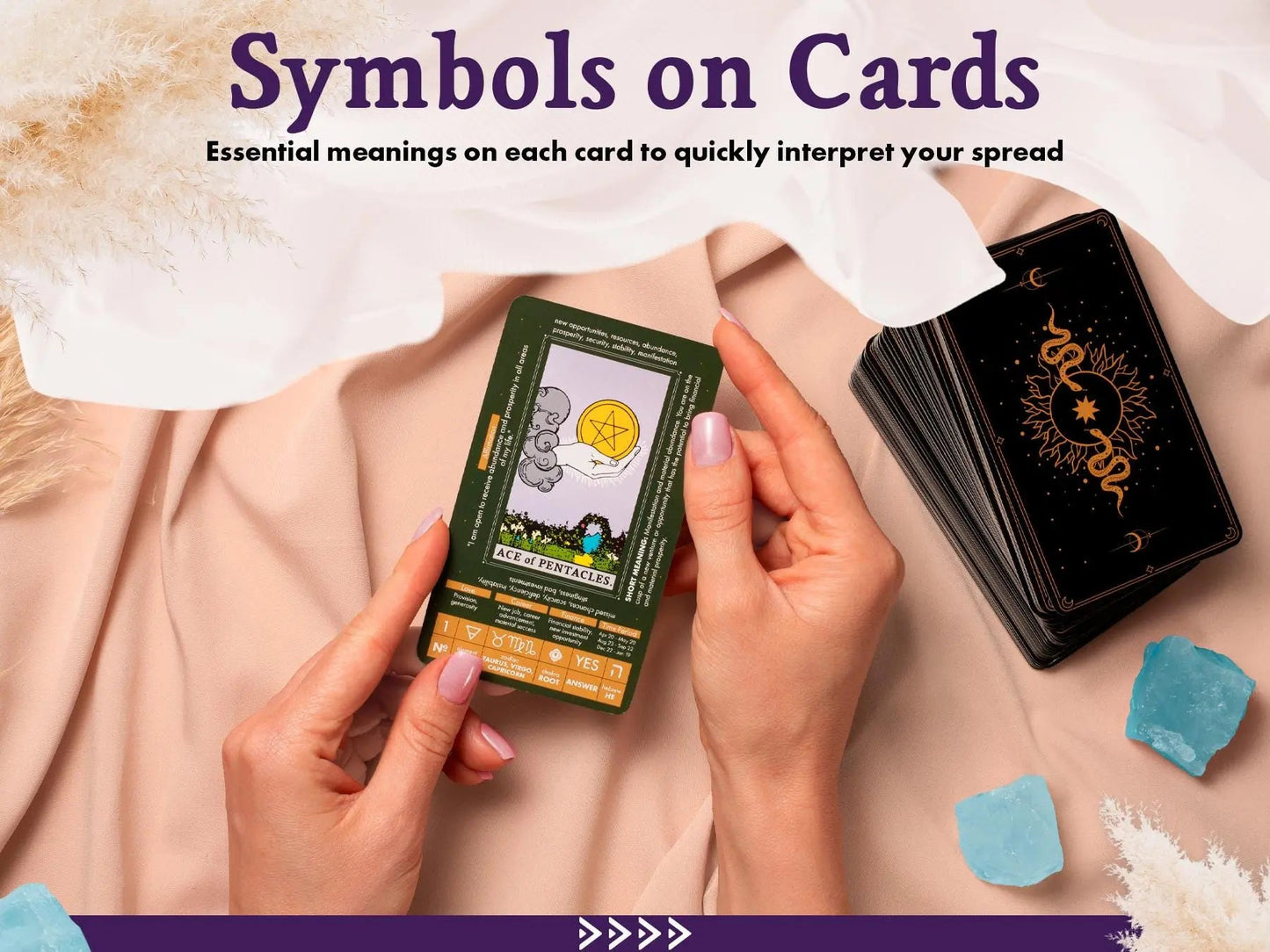 Learning Tarot Deck (200-Page Guide)