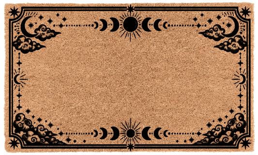 Constellations Border Personalized Coir Mat