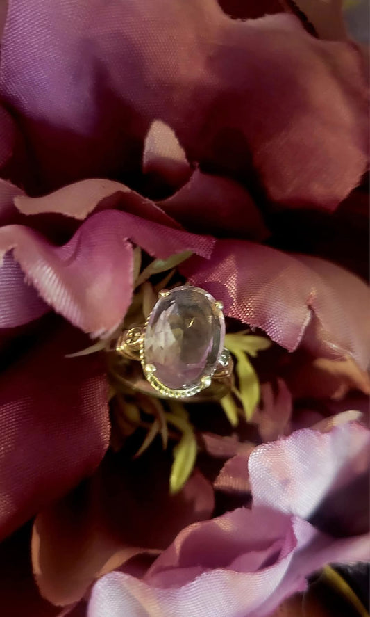 Lavender Amethyst Silver ring