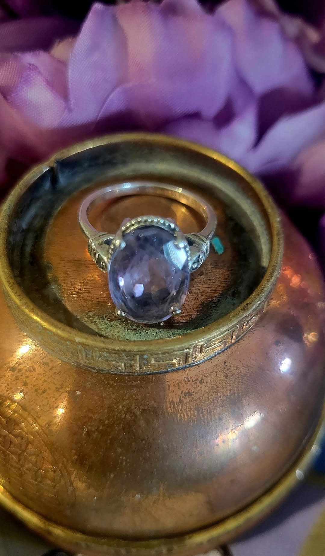 Lavender Amethyst Silver ring