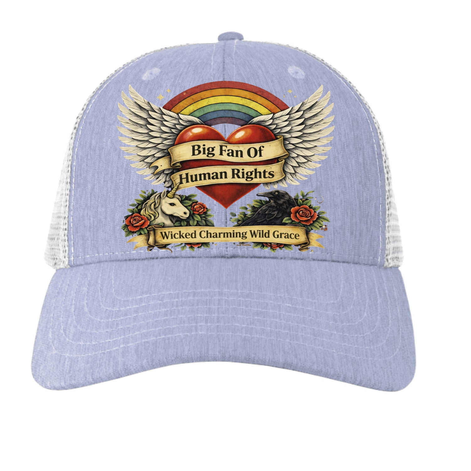 HTHR PURPLE/ WHITE - FRONT