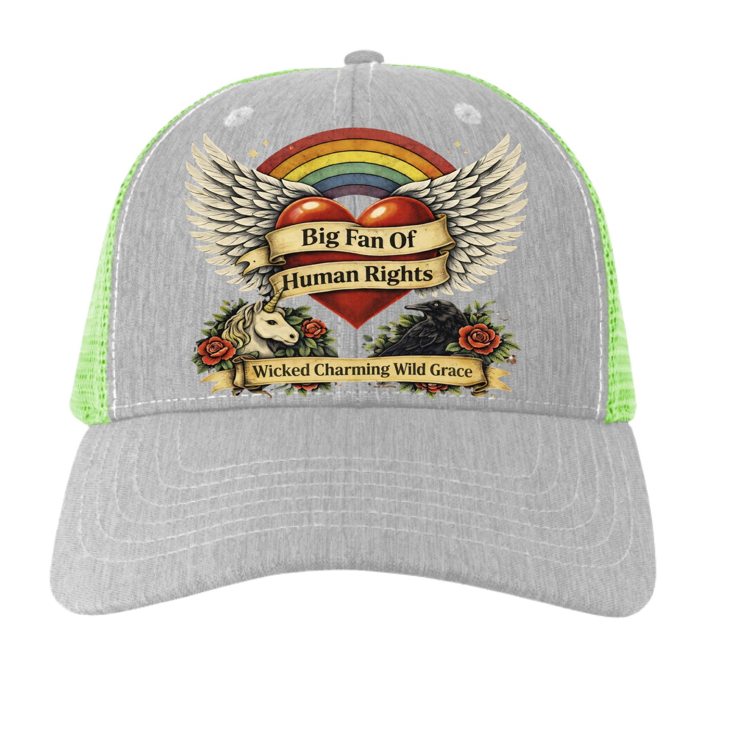 LT GRY/ NEON GRN - FRONT