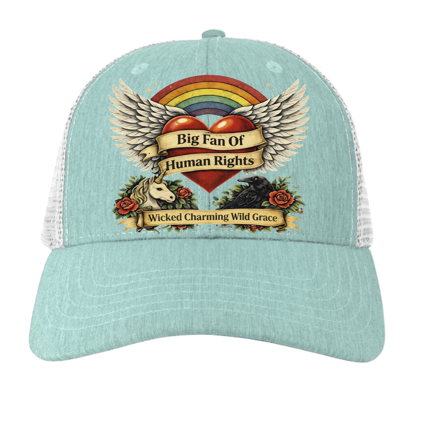 HTHR SEAFOAM/ WHITE - FRONT