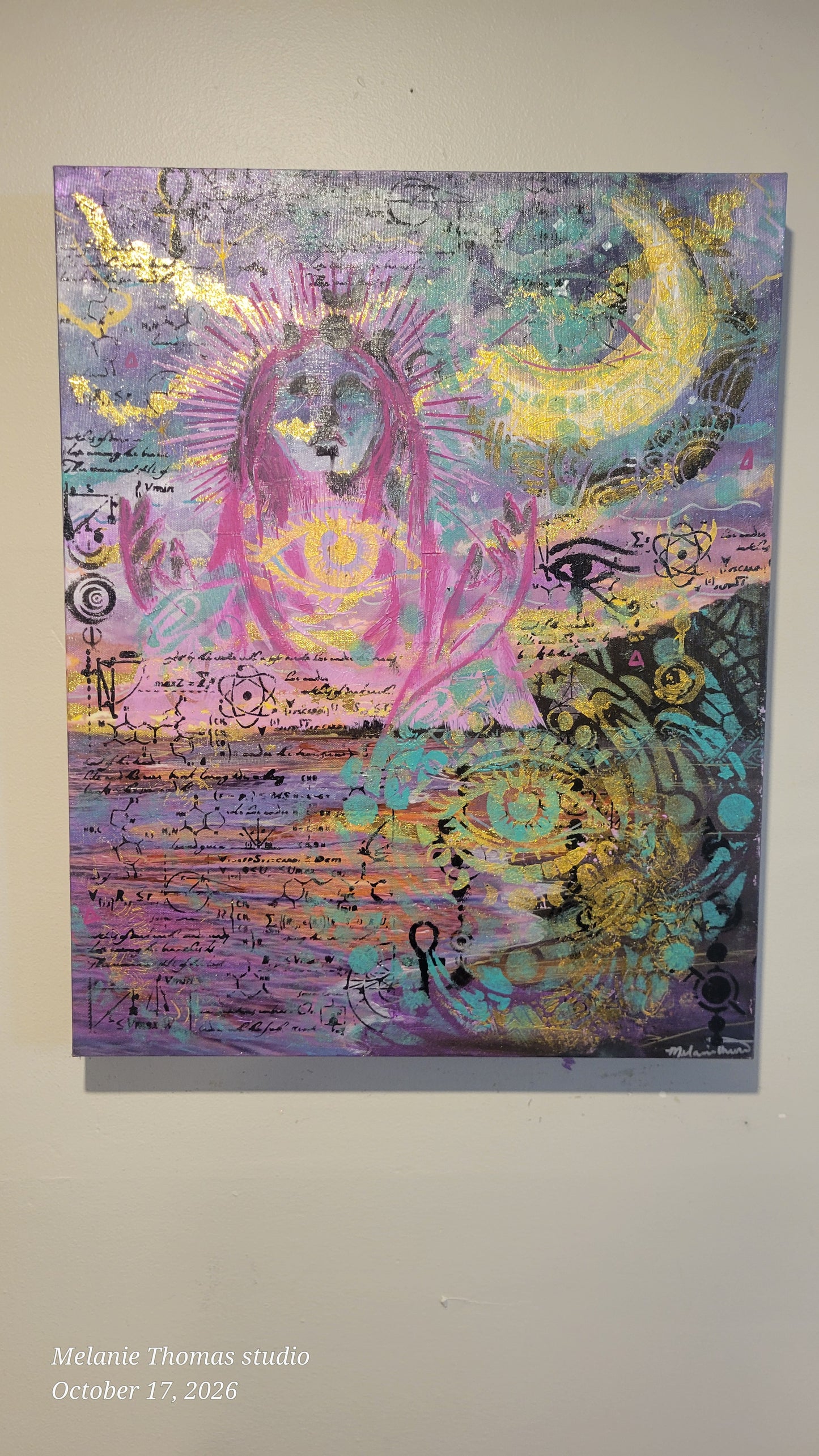 Quantum Entanglement 16x20 original acrylic painting