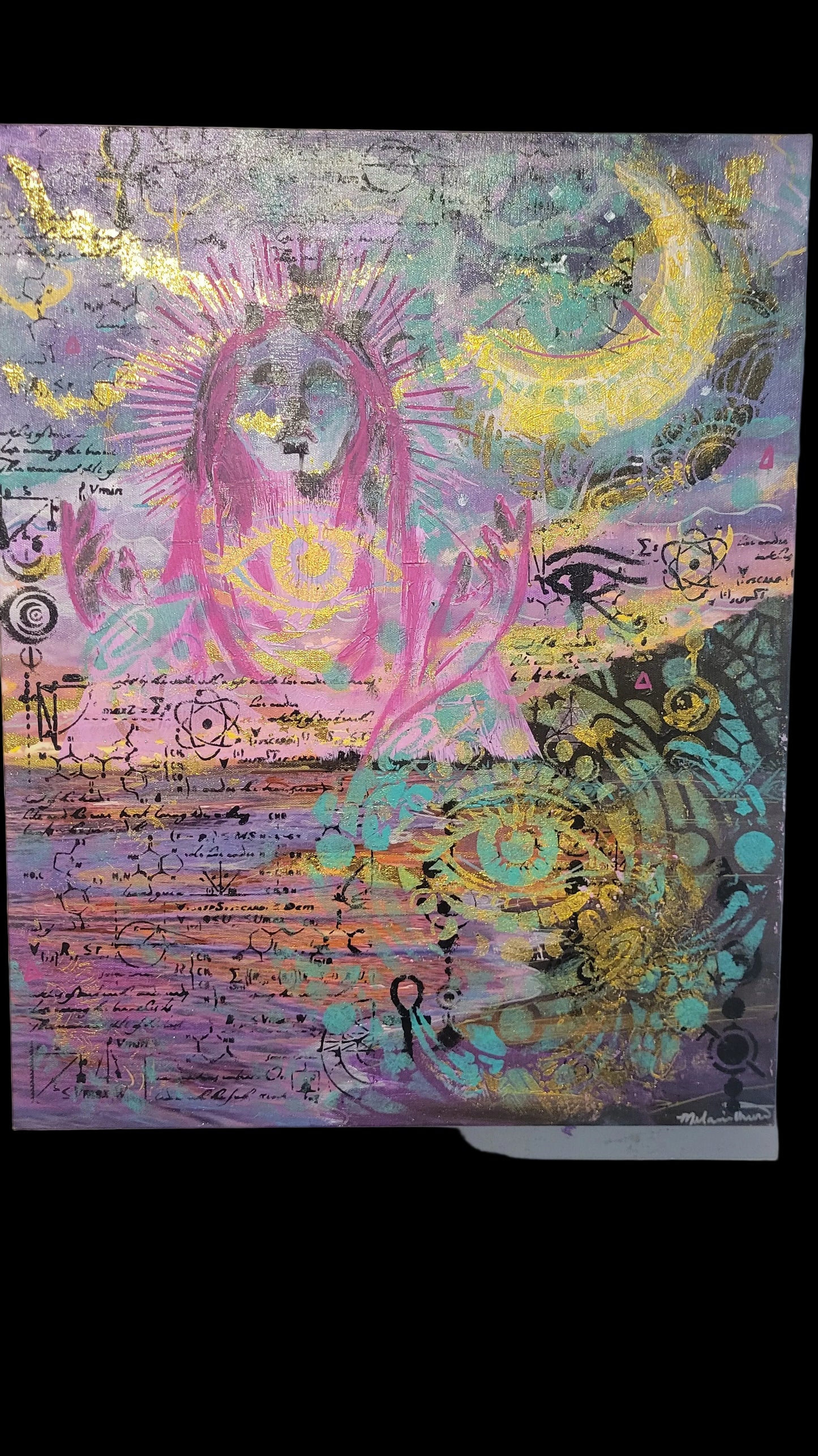 Quantum Entanglement 16x20 original acrylic painting