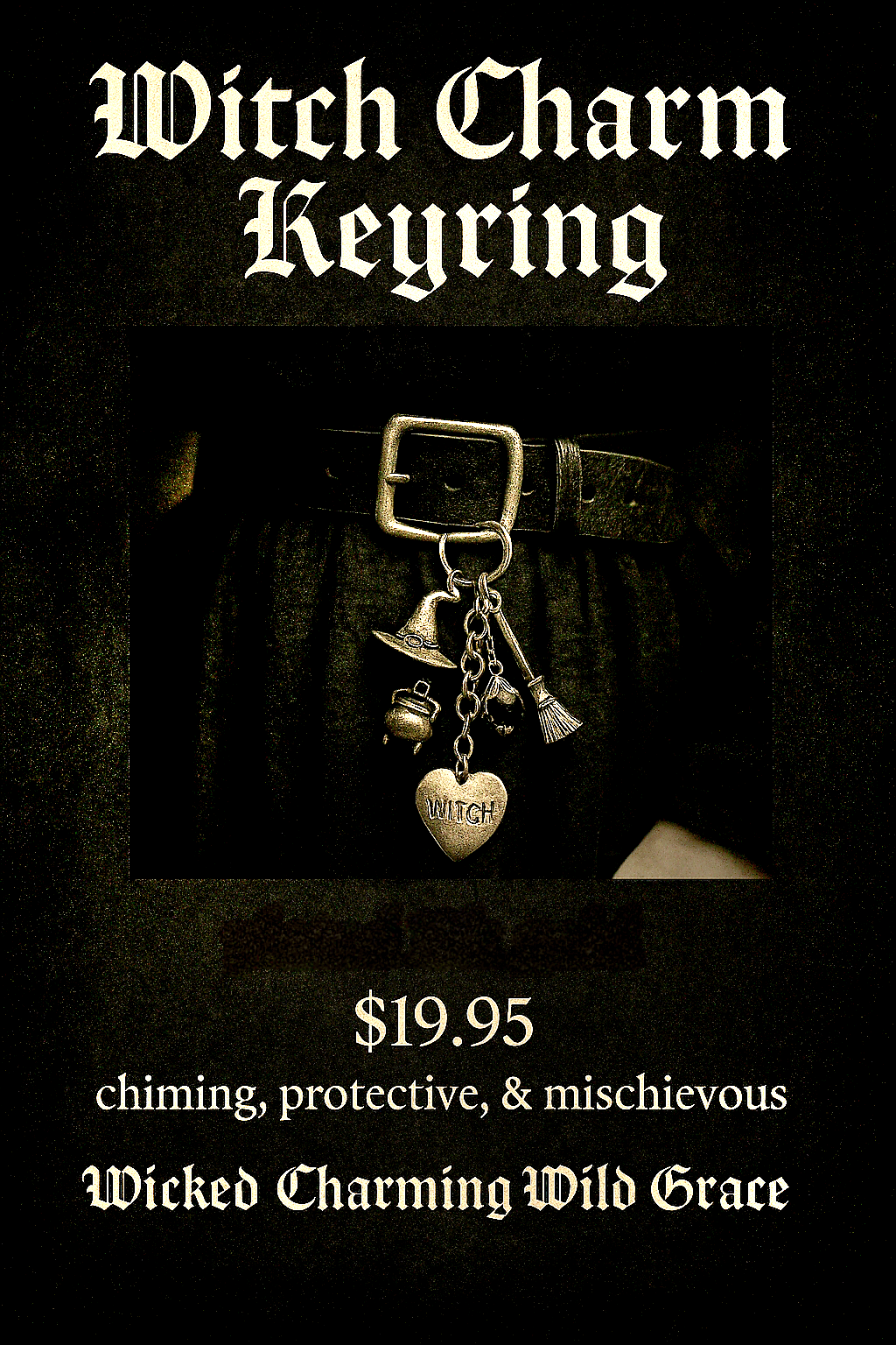 Witch Charm Keyring