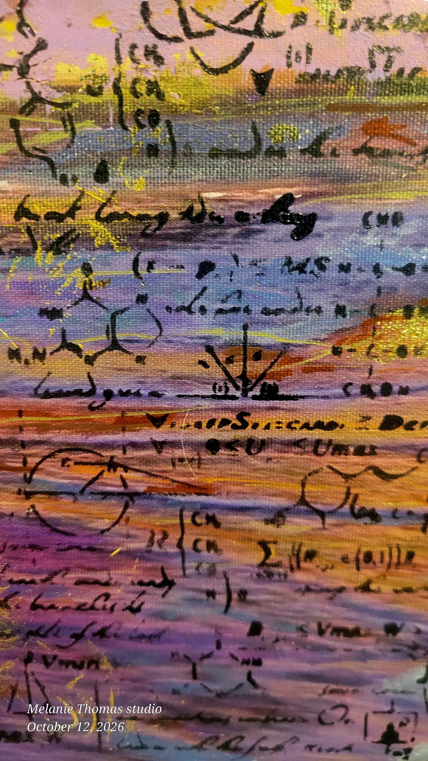 Quantum Entanglement 16x20 original acrylic painting